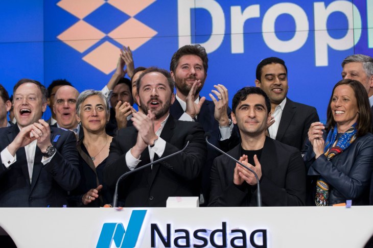 Dropbox Debuts On Nasdaq Exchange