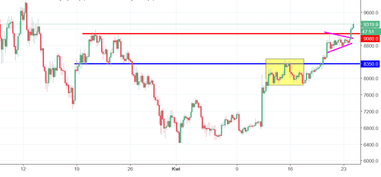 BTC Bitcoin Chart