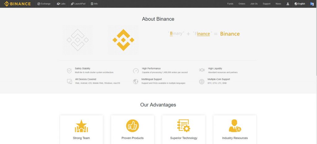 What is Binance Exchange?