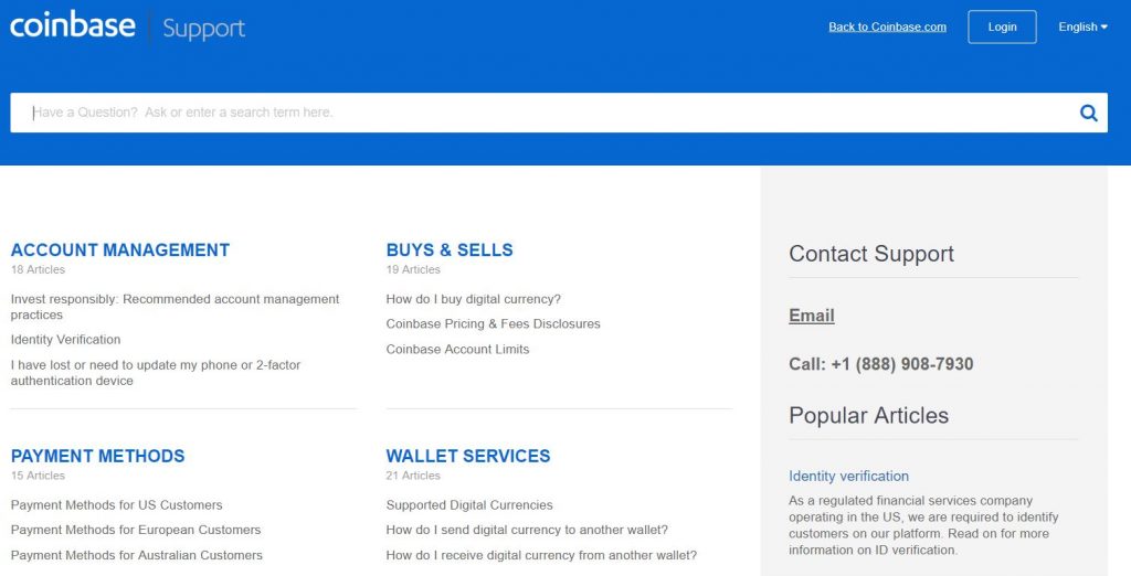 Coinbase Customer Support Review