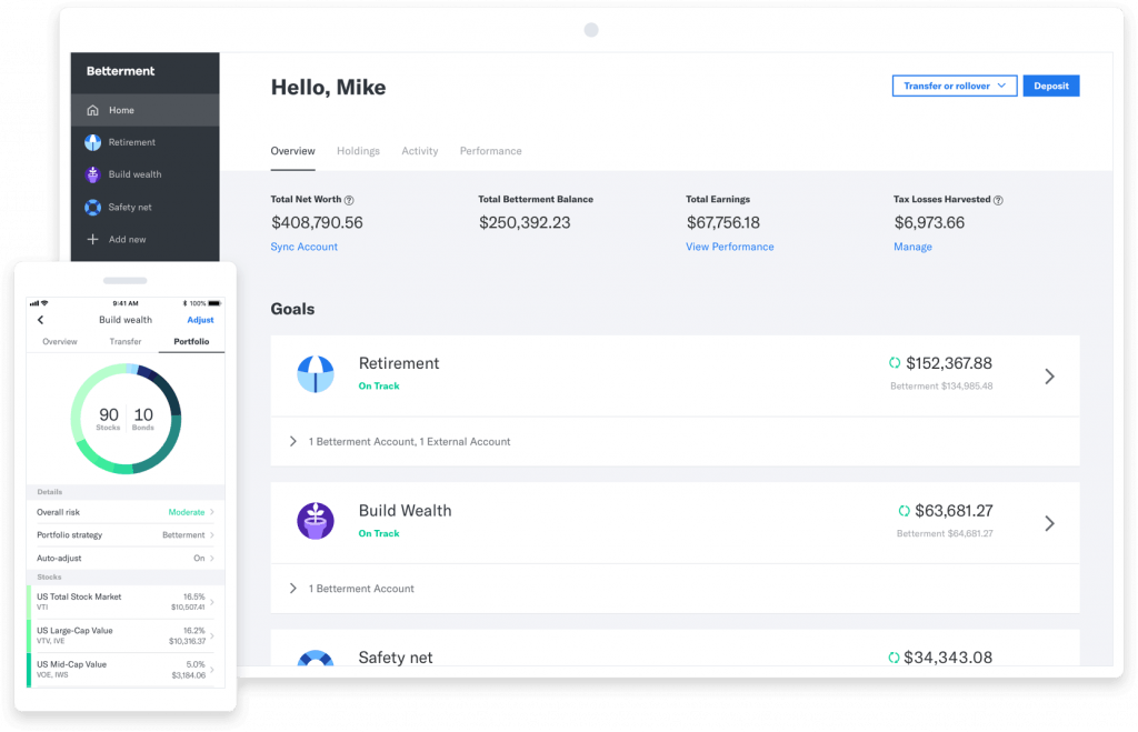 Betterment offers safe investing and high returns