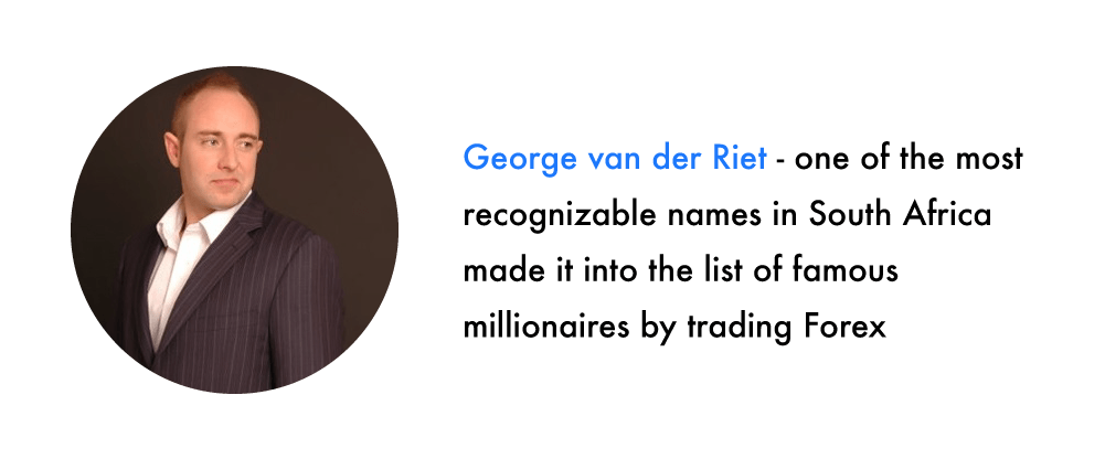 George van der Riet top traders in south africa