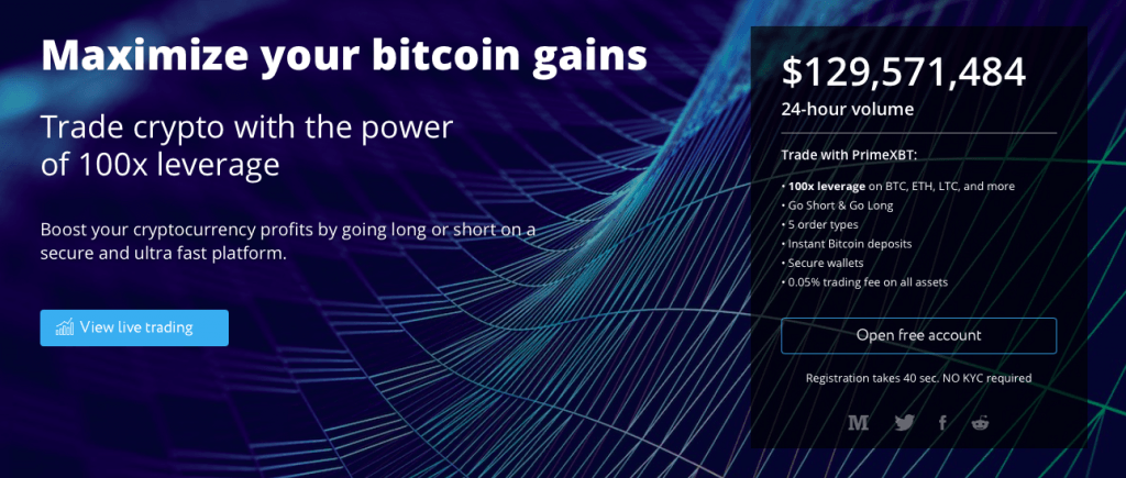 PrimeXBT FX broker