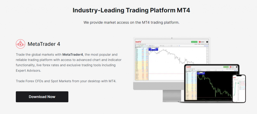 IronFX trading platforms