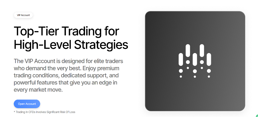 Invistro VIP Account section